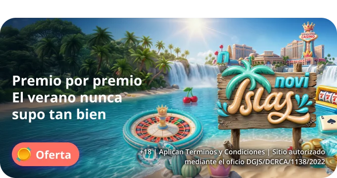 Promoción de verano Novi Island con premios de casino