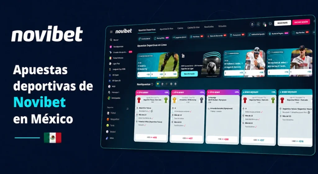 Plataforma de apuestas deportivas de Novibet en México