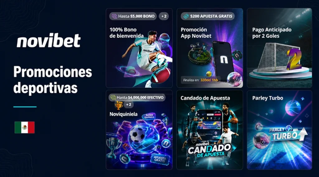 Promociones deportivas de Novibet para apuestas de fútbol y otros deportes
